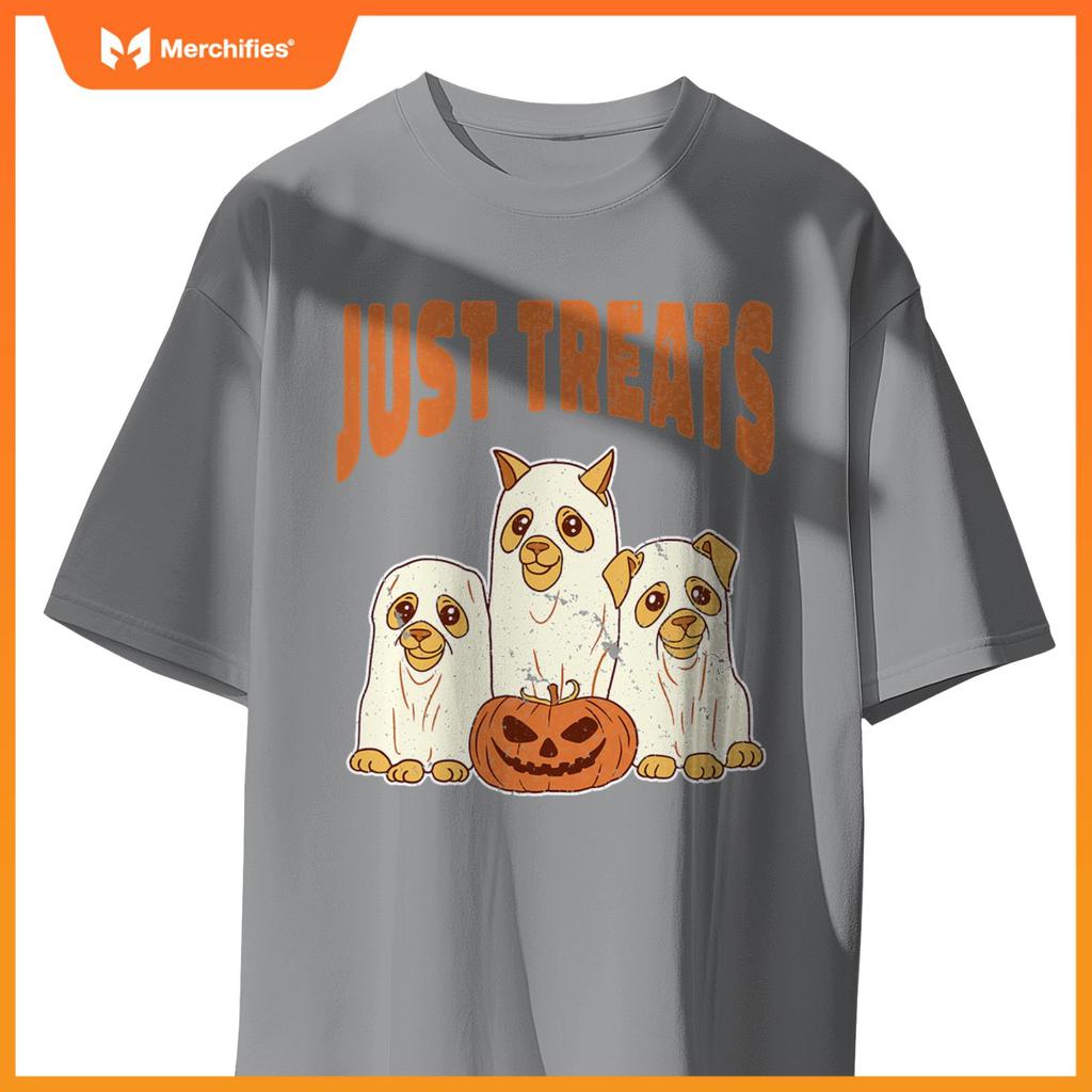 Group of Ghost Dogs Spooky Halloween Cat Lover Kids Adults T-Shirt