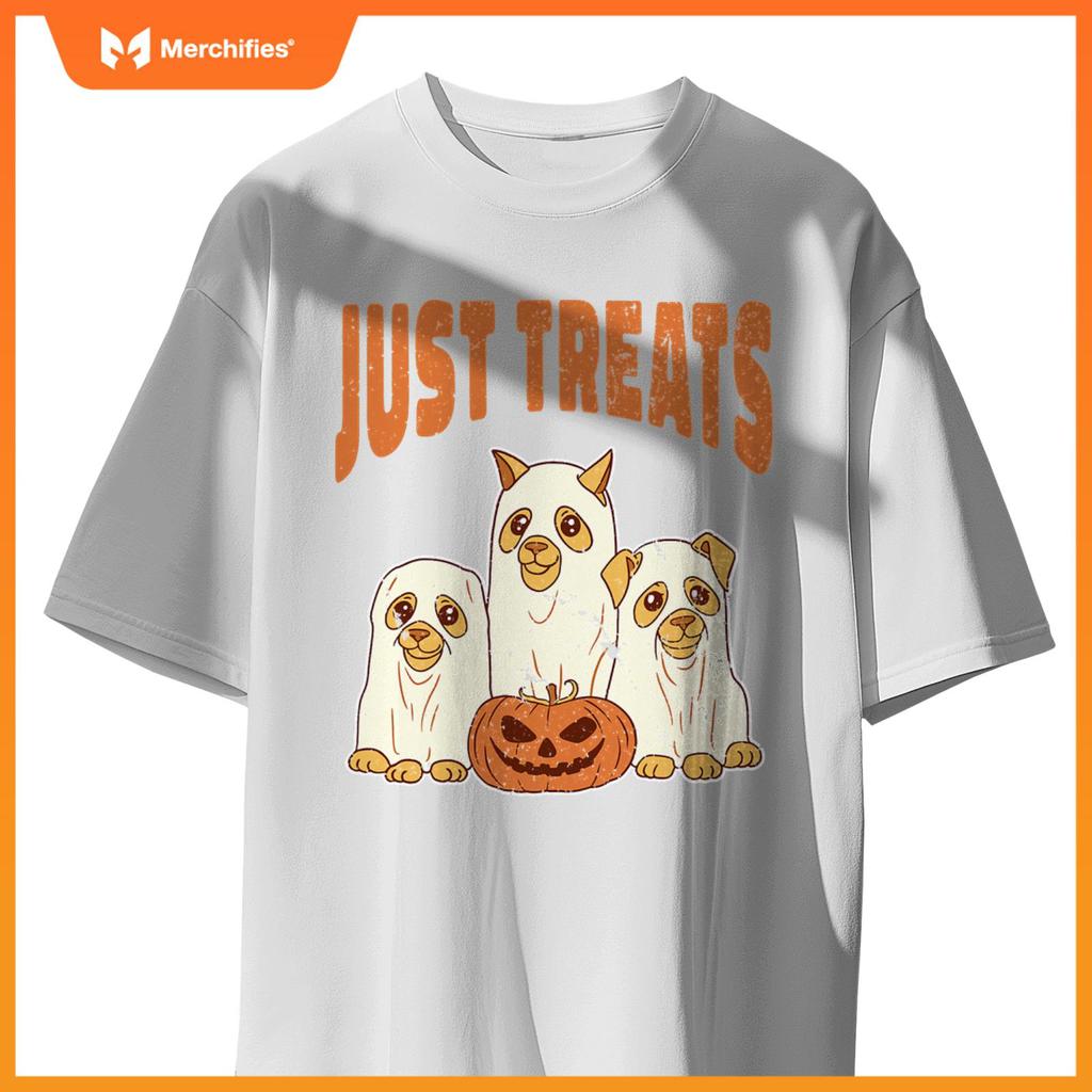Group of Ghost Dogs Spooky Halloween Cat Lover Kids Adults T-Shirt