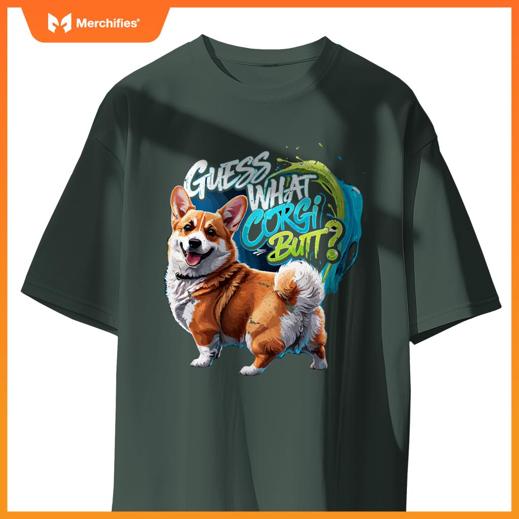 Guess What Corgi Butt Funny Corgi Owner Corgi Dog T-Shirt