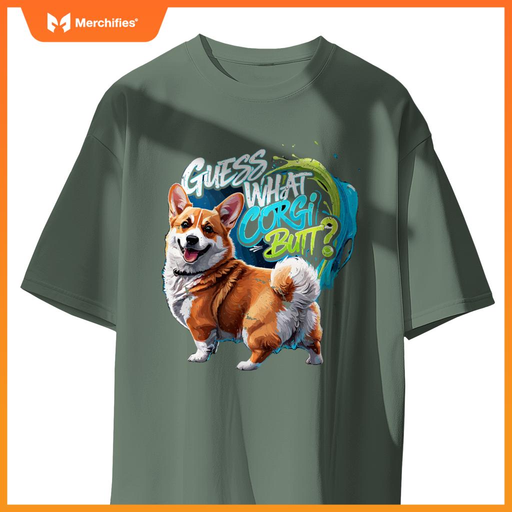 Guess What Corgi Butt Funny Corgi Owner Corgi Dog T-Shirt