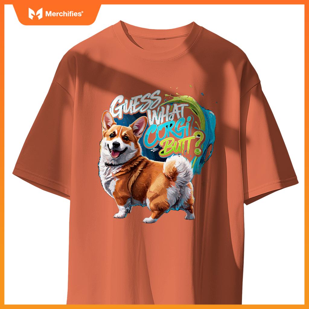 Guess What Corgi Butt Funny Corgi Owner Corgi Dog T-Shirt