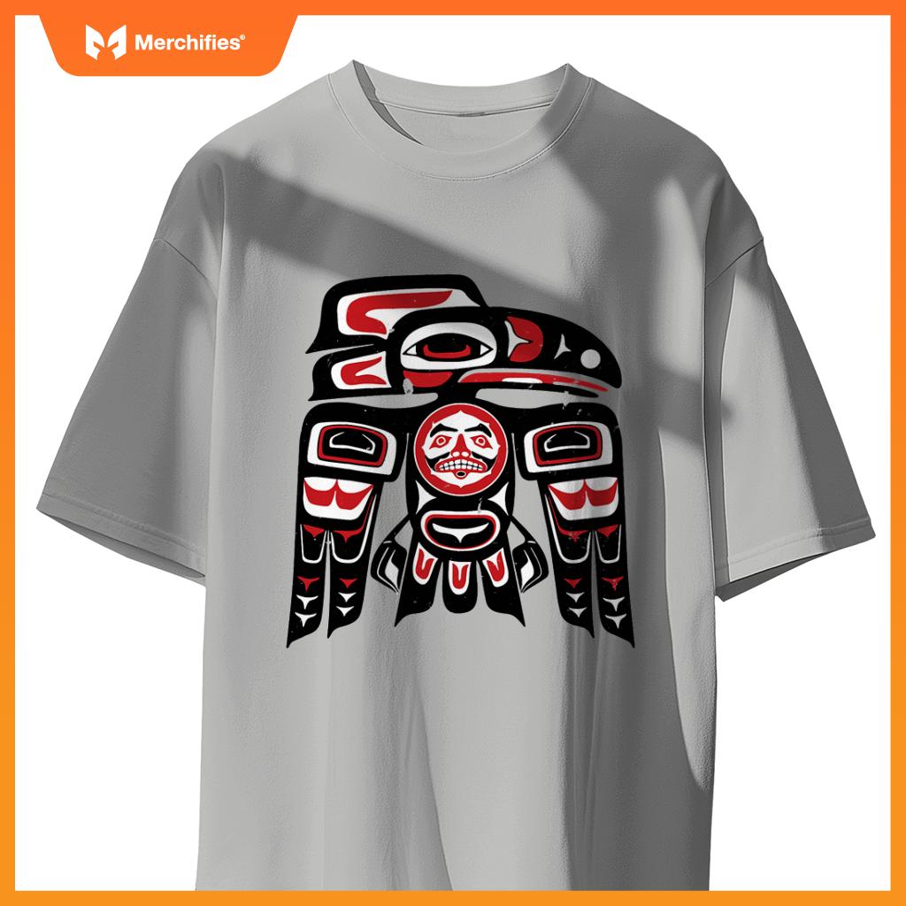 Haida Raven Native American, Raven Tlingit Men Women T-Shirt