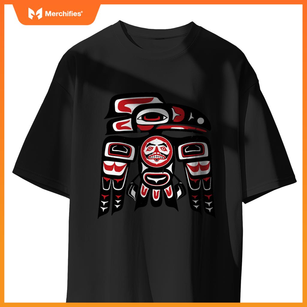 Haida Raven Native American, Raven Tlingit Men Women T-Shirt