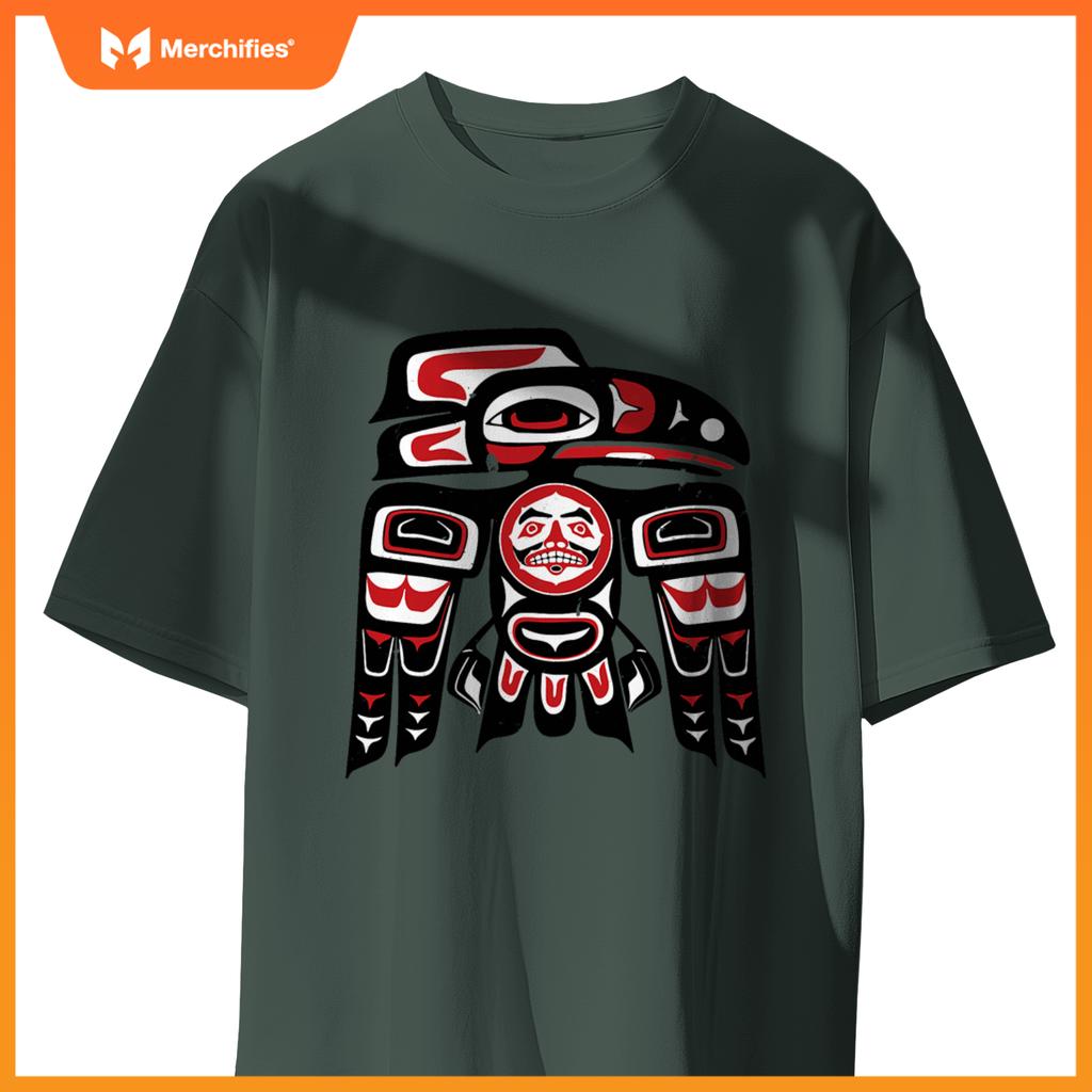 Haida Raven Native American, Raven Tlingit Men Women T-Shirt