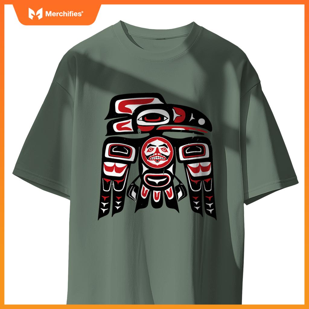 Haida Raven Native American, Raven Tlingit Men Women T-Shirt