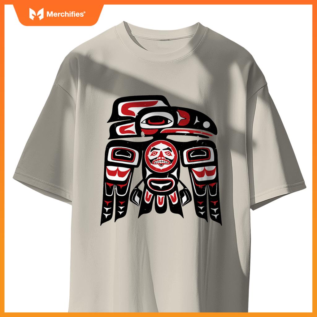 Haida Raven Native American, Raven Tlingit Men Women T-Shirt