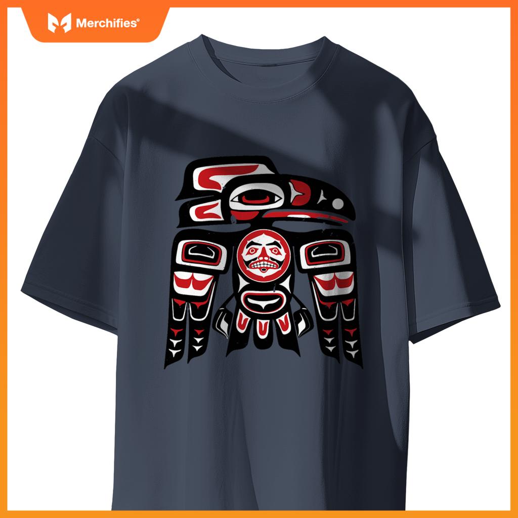 Haida Raven Native American, Raven Tlingit Men Women T-Shirt