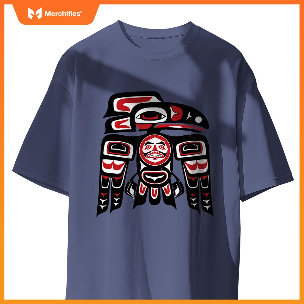 Haida Raven Native American, Raven Tlingit Men Women T-Shirt