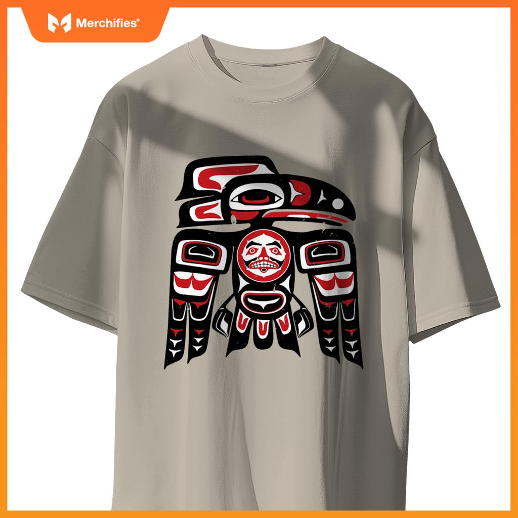 Haida Raven Native American, Raven Tlingit Men Women T-Shirt