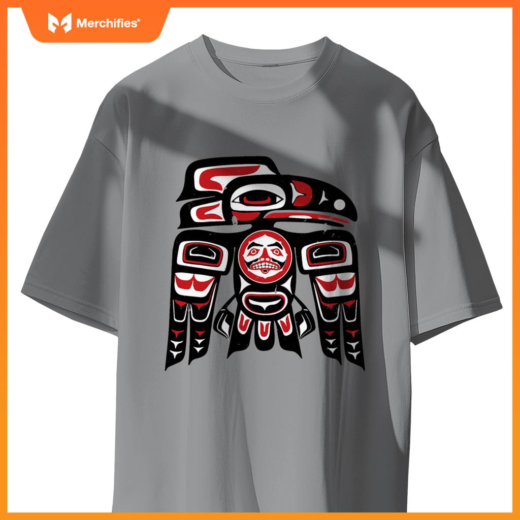 Haida Raven Native American, Raven Tlingit Men Women T-Shirt