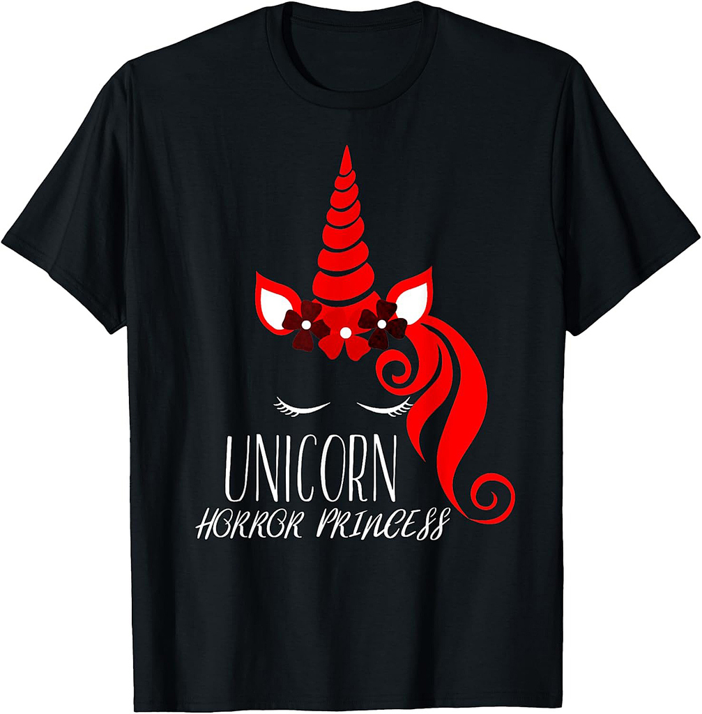Halloween - Unicorn Horror Princess T-Shirt