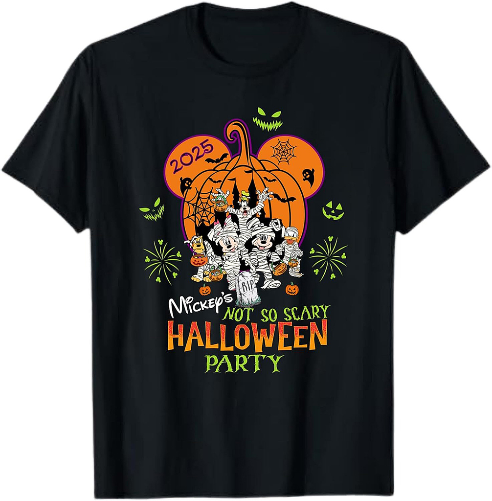 Halloween 2025 Tshirt, Mickey Not So Scary Halloween Party Shirt, Halloween Family Matching Shirts