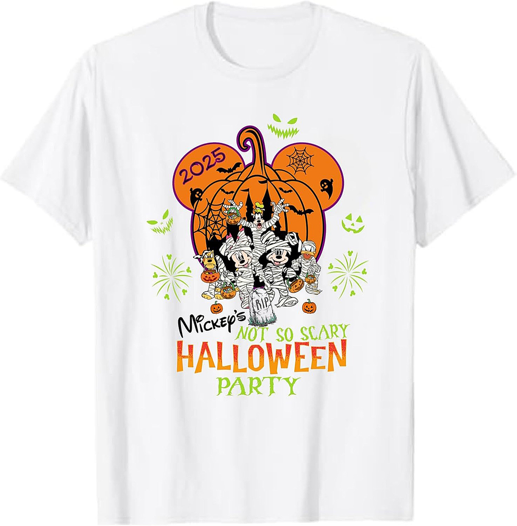 Halloween 2025 Tshirt, Mickey Not So Scary Halloween Party Shirt, Halloween Family Matching Shirts