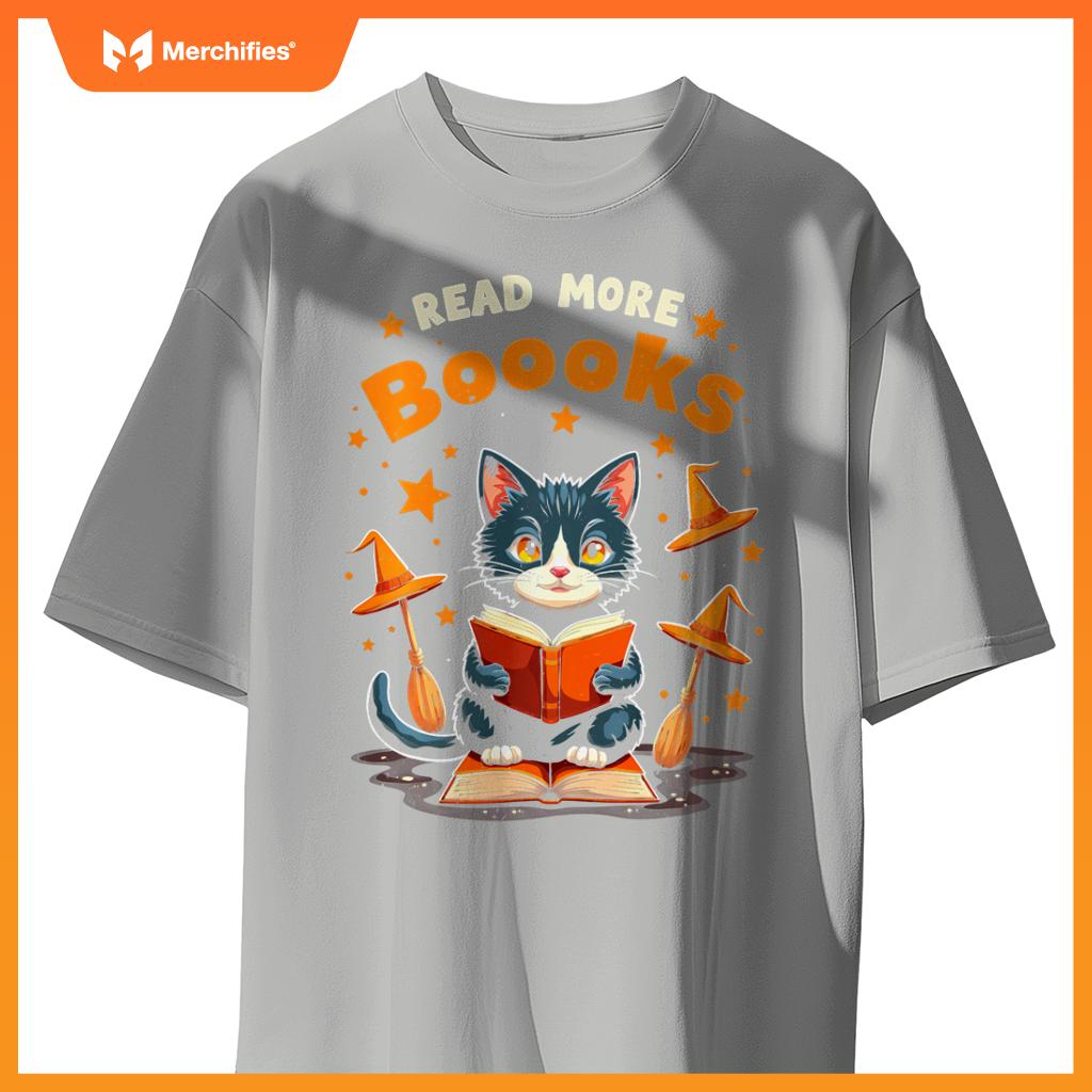 Halloween Cat Teacher Reading Read More Books