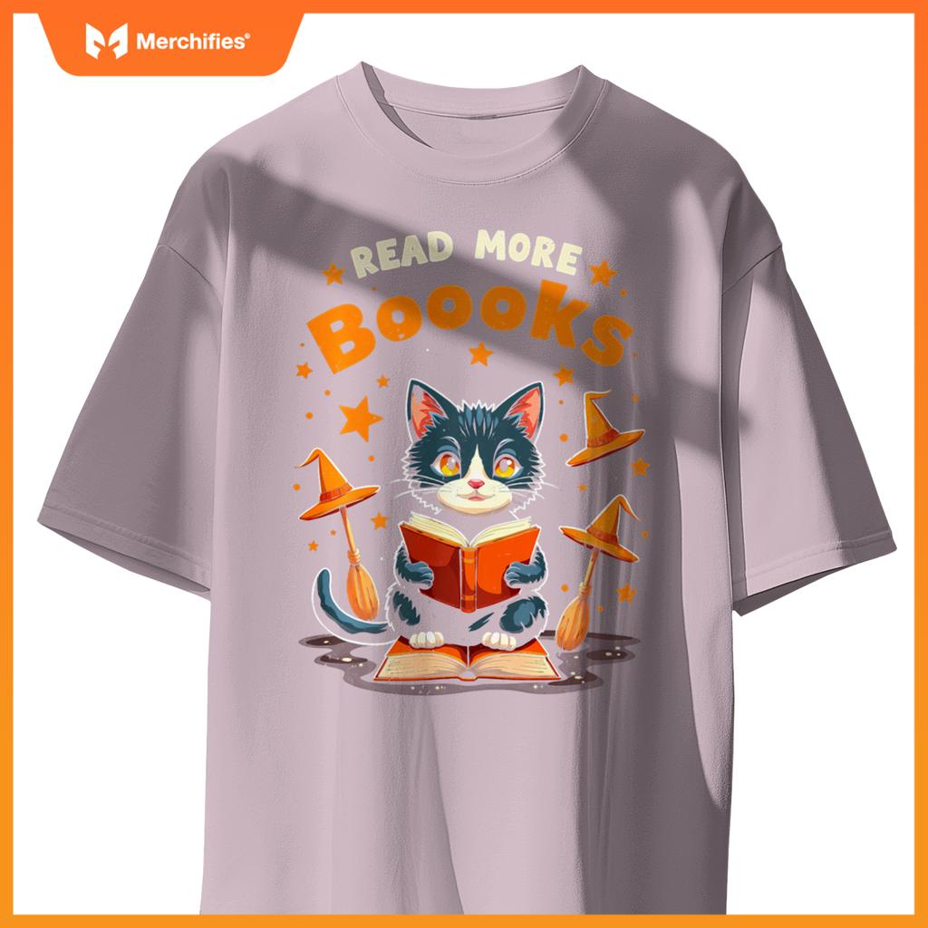 Halloween Cat Teacher Reading Read More Books