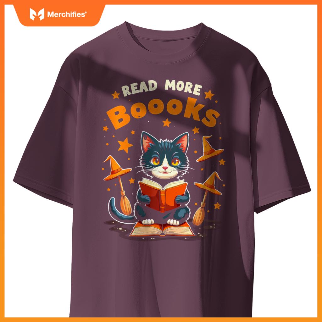 Halloween Cat Teacher Reading Read More Books