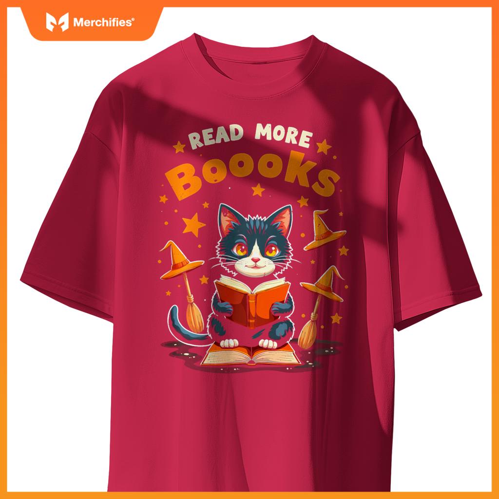 Halloween Cat Teacher Reading Read More Books