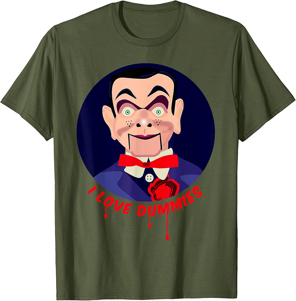 Halloween Costume Creepy Ventriloquist Doll Dummy T-Shirt
