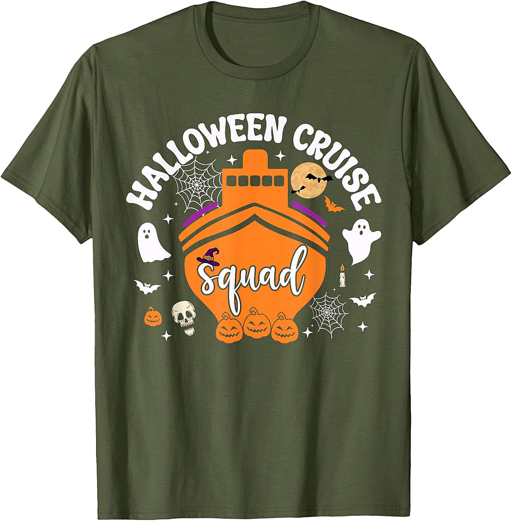 Halloween Cruise Squad Family 2023 Cruising Crew Funny Trip T-Shirt