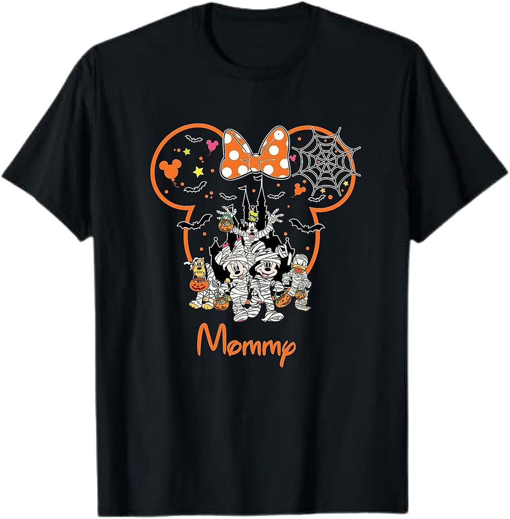Halloween Family Matching Shirts, Mickey Minnie Halloween T-Shirts, Spooky Clothes for Family, Halloween Trip Tees