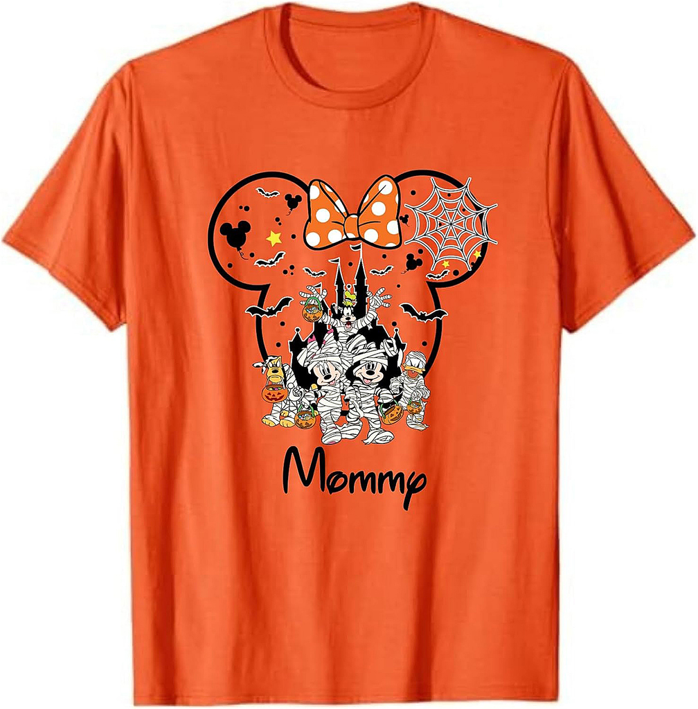 Halloween Family Matching Shirts, Mickey Minnie Halloween T-Shirts, Spooky Clothes for Family, Halloween Trip Tees