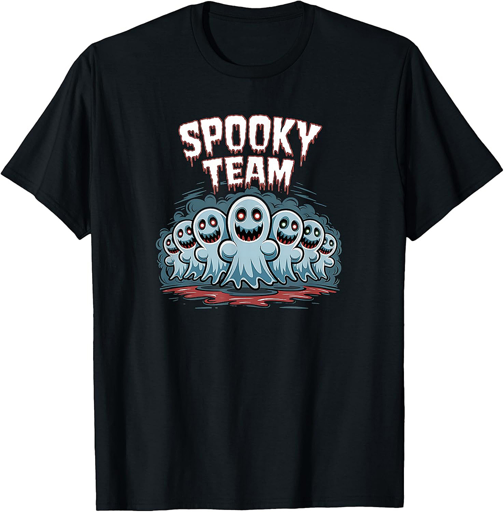 Halloween Funny Ghost Adventures Scary Spooky Team T-Shirt
