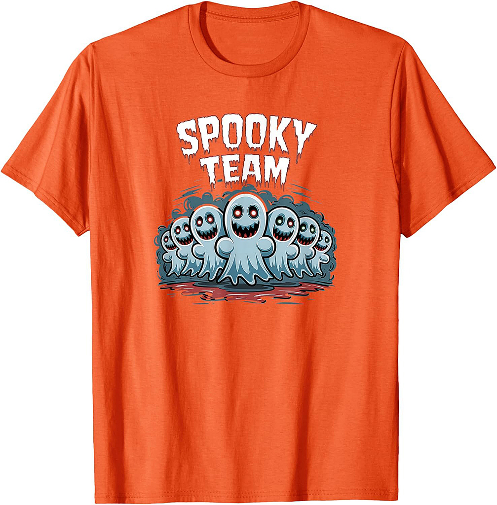 Halloween Funny Ghost Adventures Scary Spooky Team T-Shirt