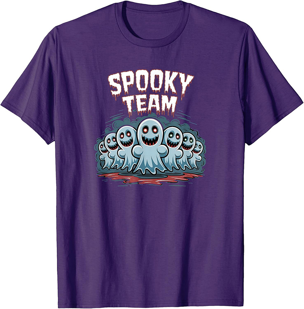 Halloween Funny Ghost Adventures Scary Spooky Team T-Shirt