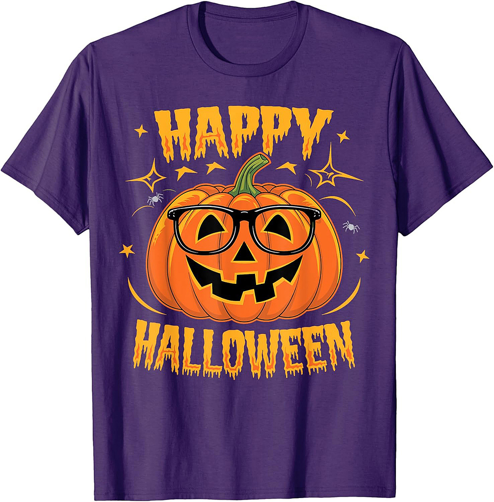 Halloween Funny Pumpkin Happy Halloween T-Shirt