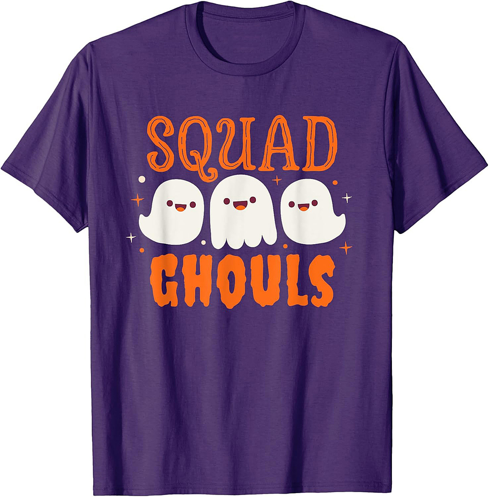 Halloween Ghost Squad Ghouls Costume T-Shirt