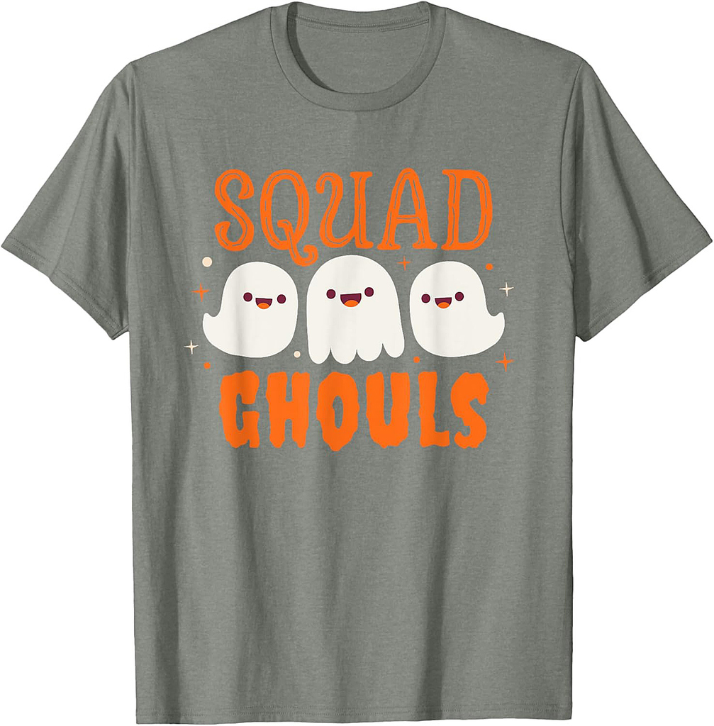 Halloween Ghost Squad Ghouls Costume T-Shirt
