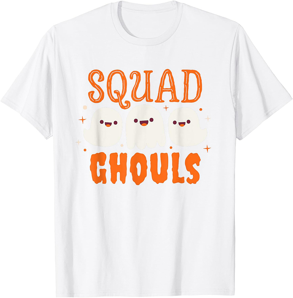 Halloween Ghost Squad Ghouls Costume T-Shirt