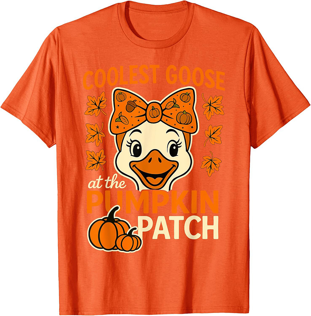Halloween: Goose Coolest Pumpkin In The Patch Girls T-Shirt