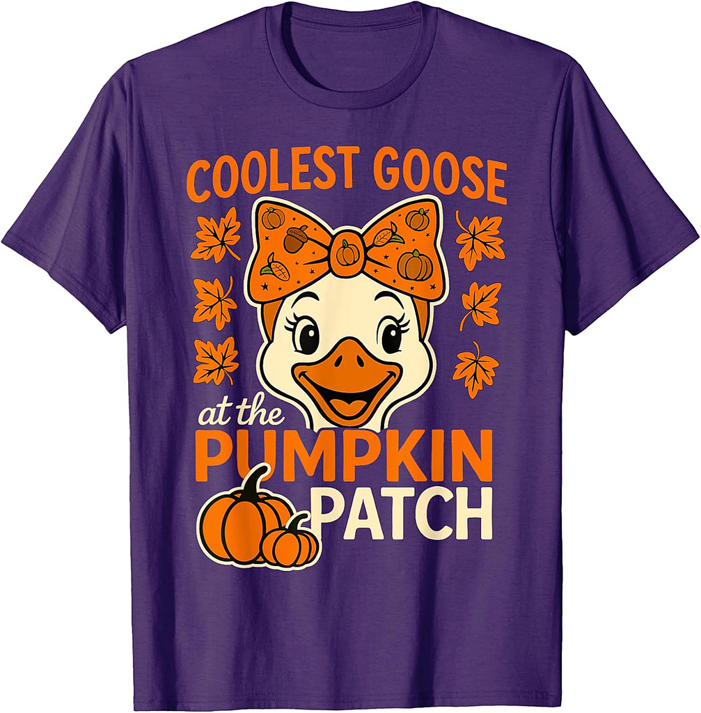 Halloween: Goose Coolest Pumpkin In The Patch Girls T-Shirt