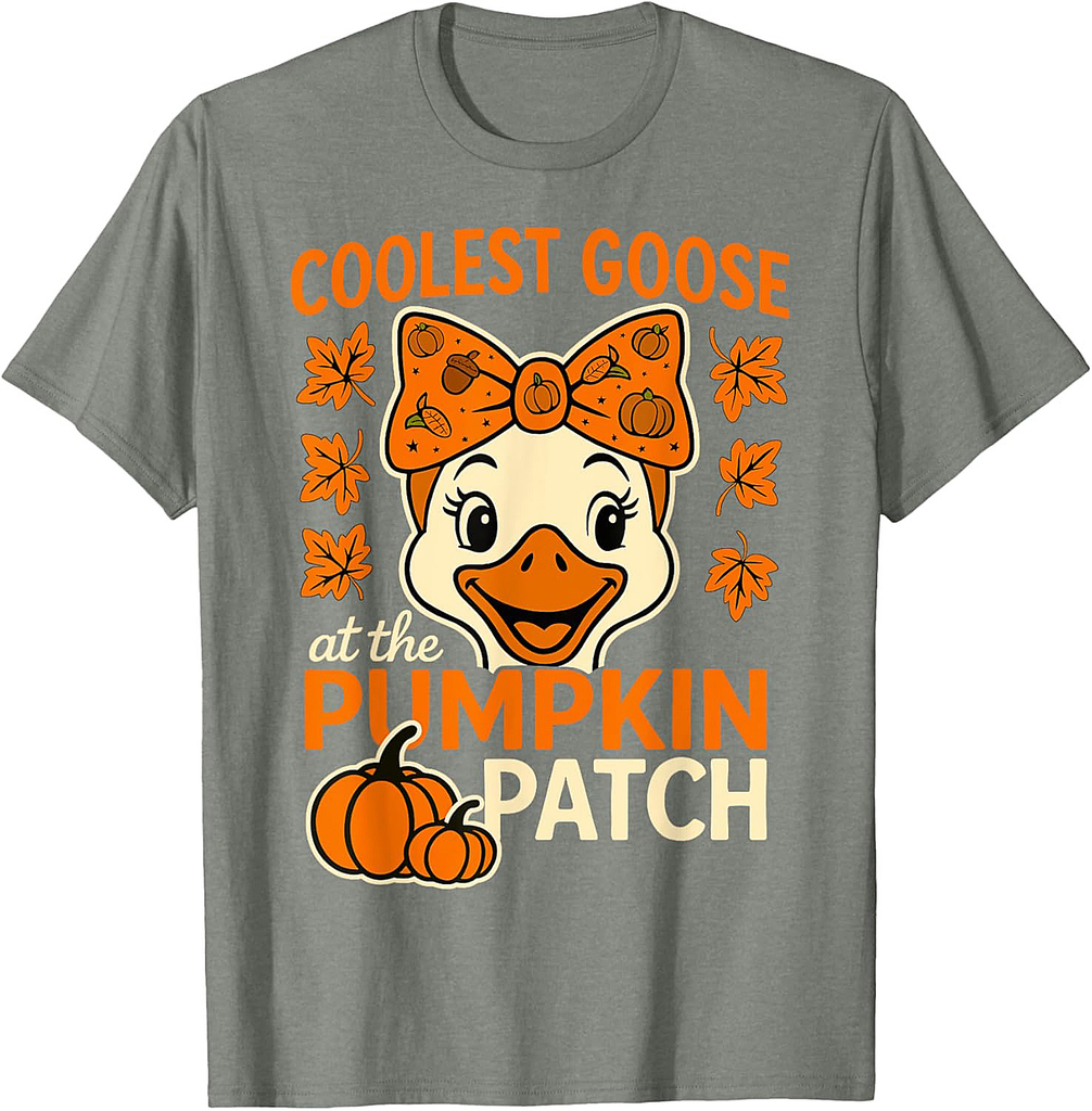 Halloween: Goose Coolest Pumpkin In The Patch Girls T-Shirt