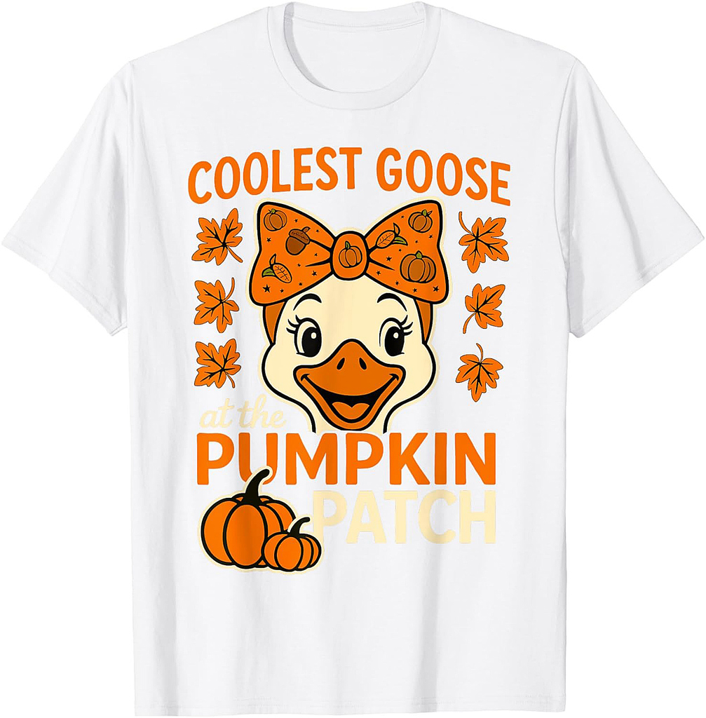 Halloween: Goose Coolest Pumpkin In The Patch Girls T-Shirt