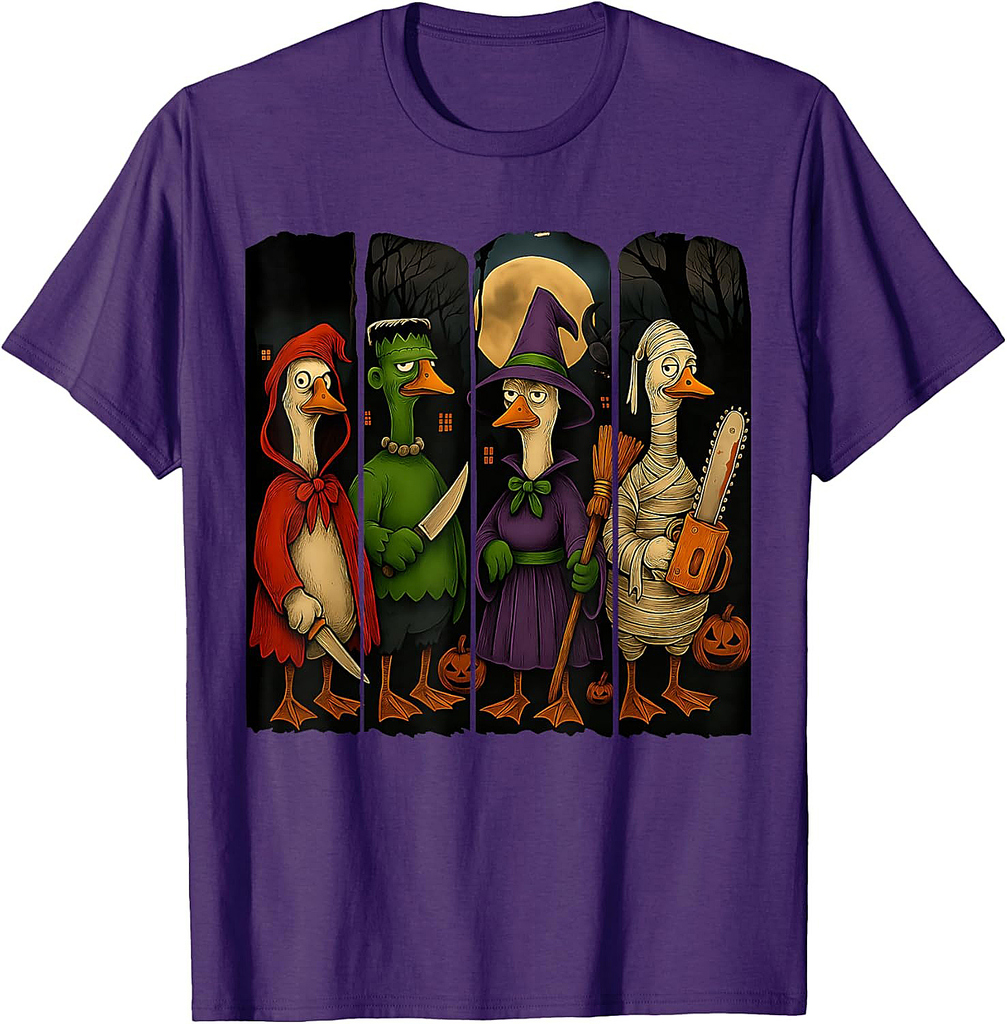 Halloween: Goose Horror Spooky Ghost Goose Movie Fall T-Shirt
