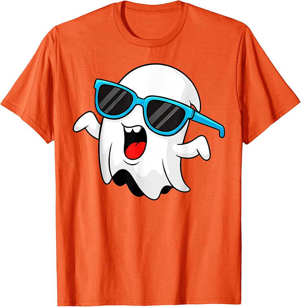Halloween Group Costume Ghost Sunglasses Spooky Vibes 02 T-Shirt