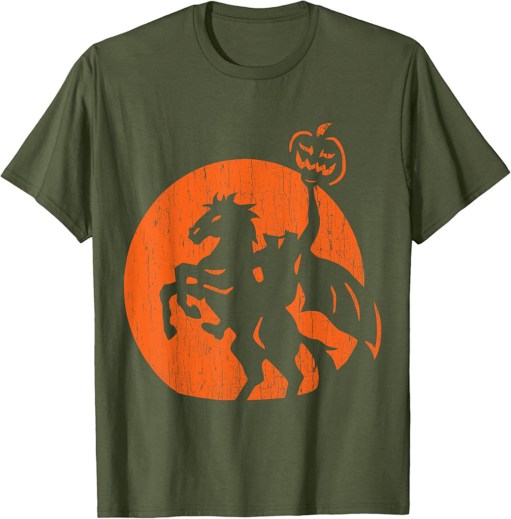 Halloween Headless Horseman Folklore Pumpkin JackOLantern T-Shirt