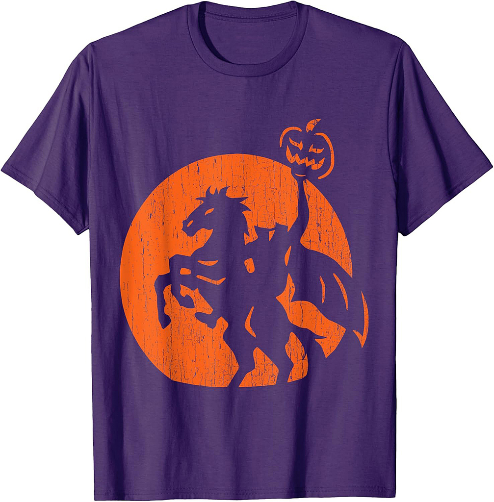 Halloween Headless Horseman Folklore Pumpkin JackOLantern T-Shirt