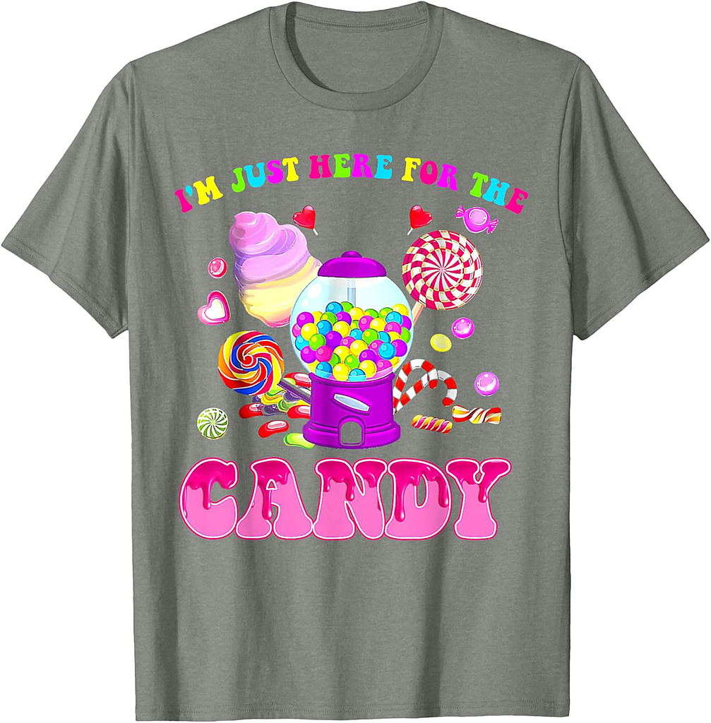 Halloween I'm Just Here For The Candy Sweet Candy Land T-Shirt