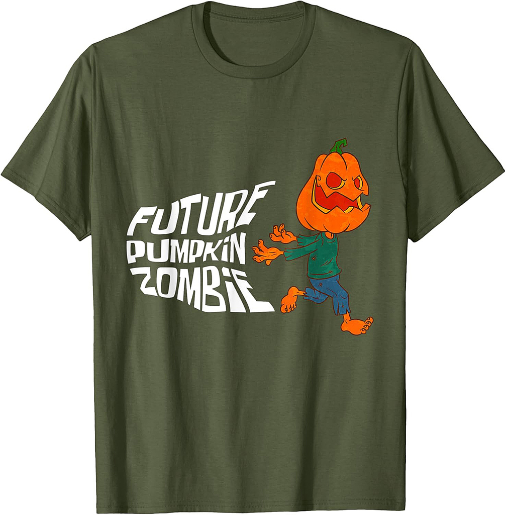 Halloween Jack O Lantern Pumpkin Future Pumpkin Zombie T-Shirt