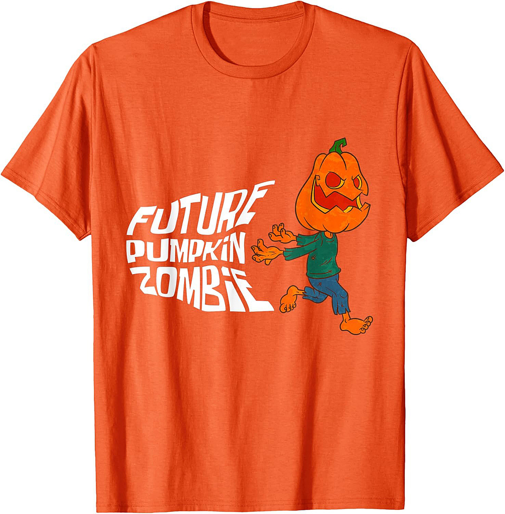 Halloween Jack O Lantern Pumpkin Future Pumpkin Zombie T-Shirt