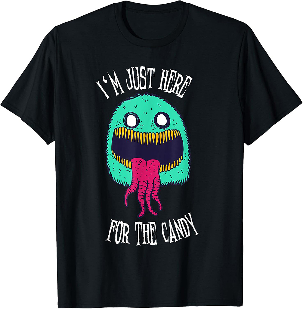 Halloween Monster Costume Funny Horror Spooky Design T-Shirt