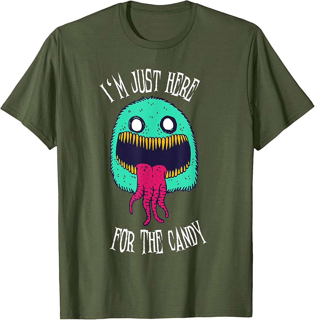 Halloween Monster Costume Funny Horror Spooky Design T-Shirt