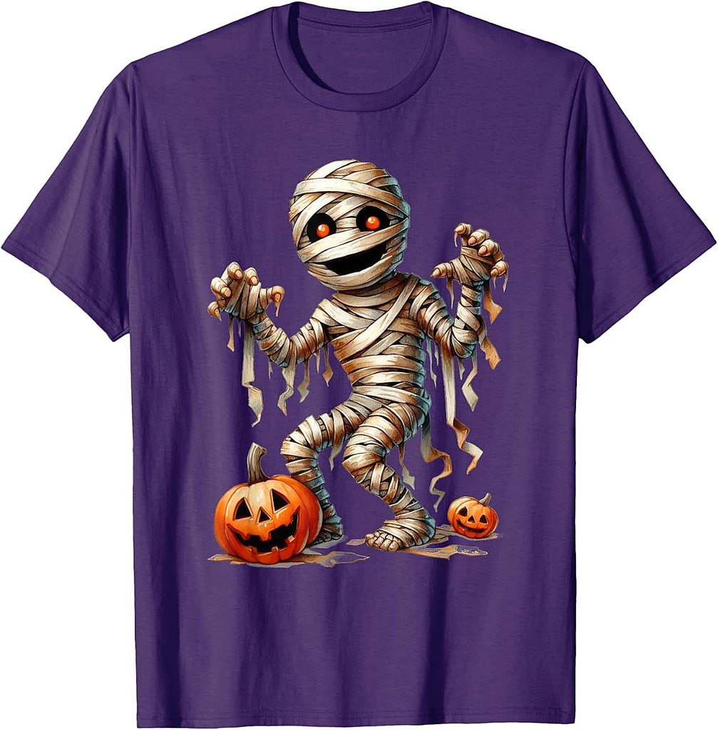 Halloween Mummy Character Tee, Shirt For Halloween T-Shirt