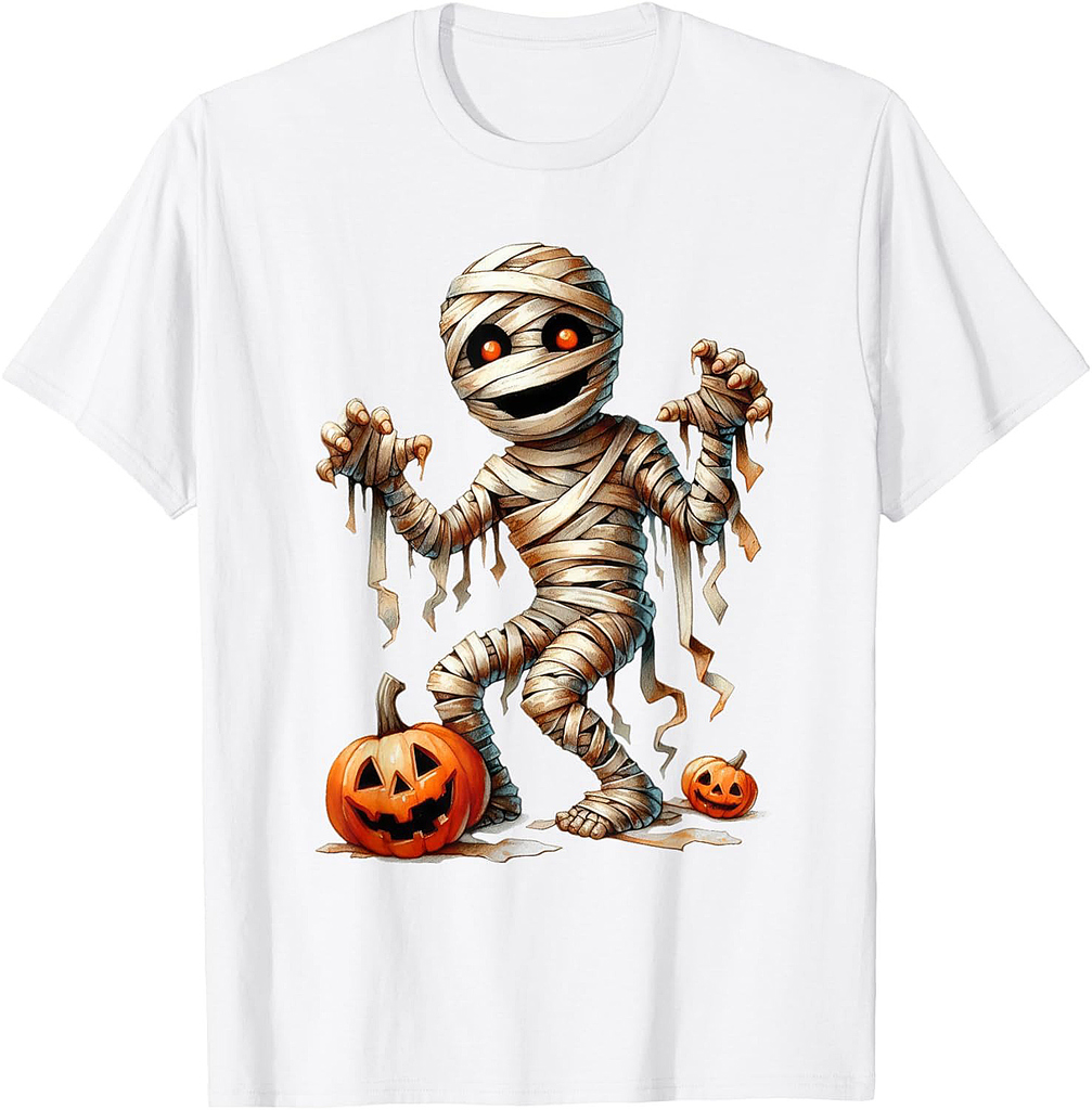 Halloween Mummy Character Tee, Shirt For Halloween T-Shirt