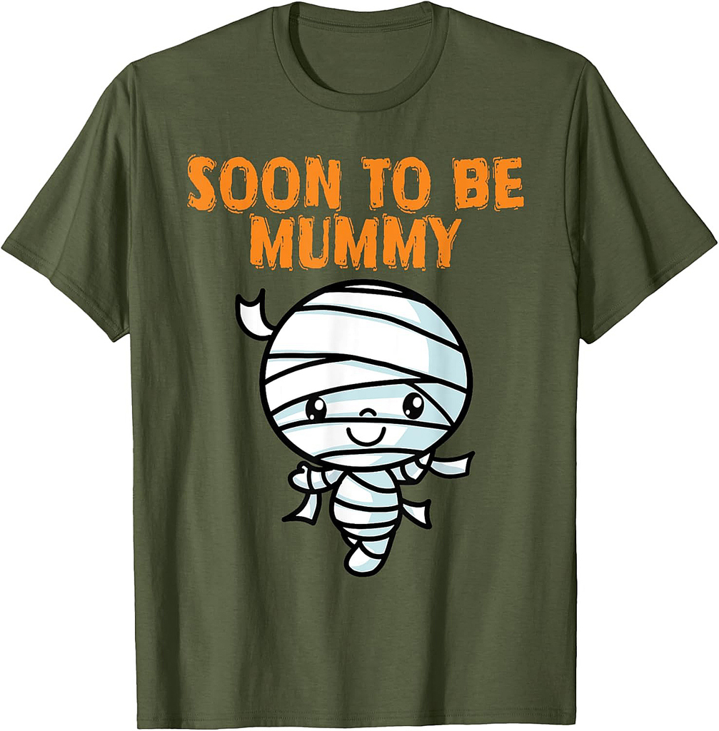 Halloween Pregnancy Announcement Mummy Soon To Be Mommy T-Shirt