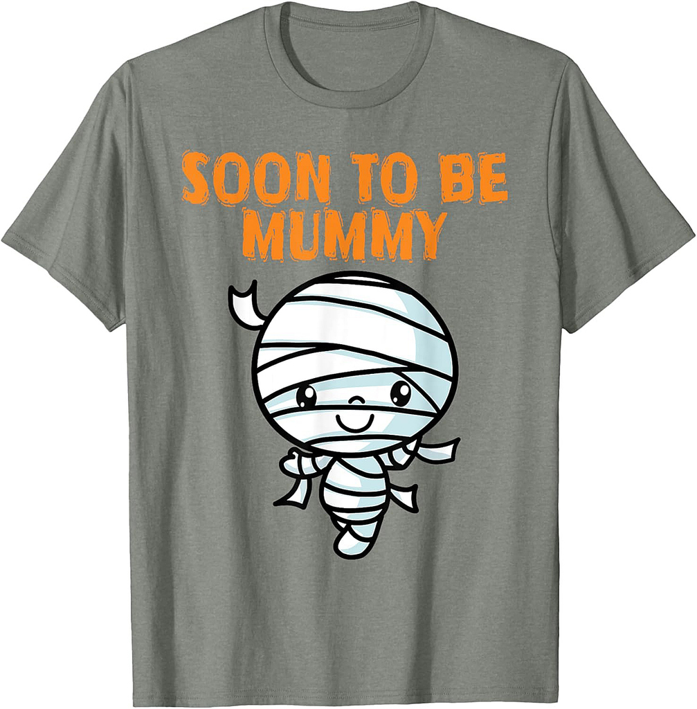 Halloween Pregnancy Announcement Mummy Soon To Be Mommy T-Shirt