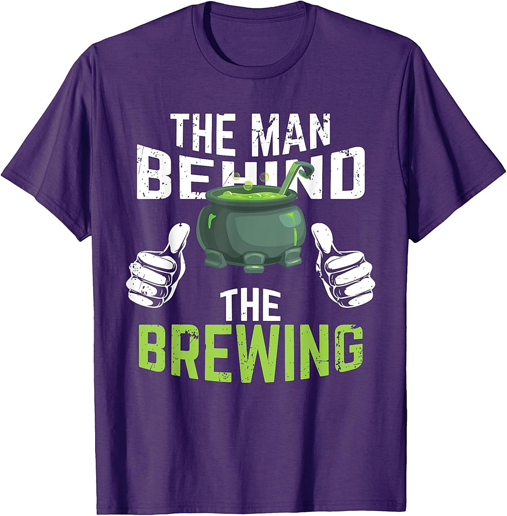 Halloween Pregnancy Shirt Dad The Man Behind The Brewing T-Shirt